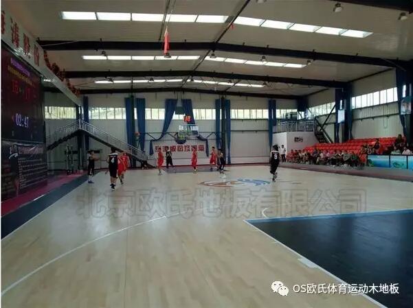 秦皇島海濤萬福環(huán)保設備股份有限公司籃球館木地板案例
